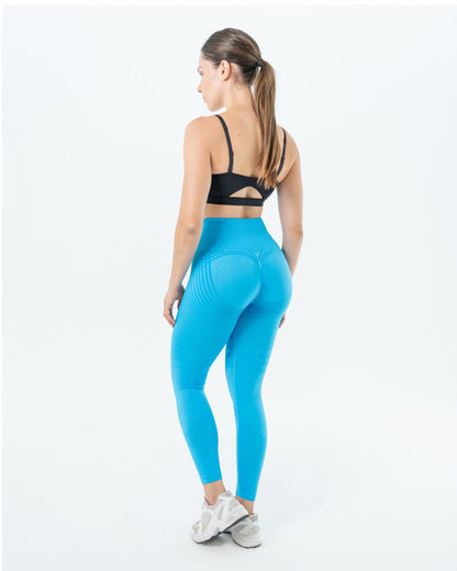 Legging sculptant bleu azur