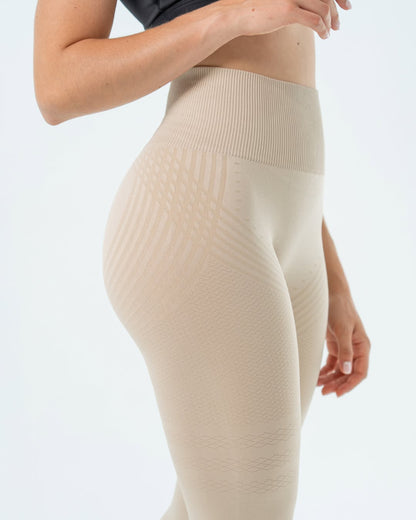 Legging sculptant beige
