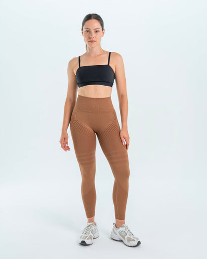 Legging sculptant caramel