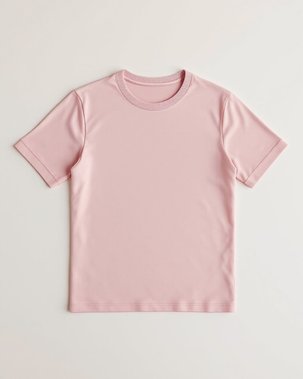 T-shirt sculptant rose, à plat